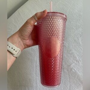 Starbucks Winter 2022 Ombre Pink/Blush Studded Tumbler